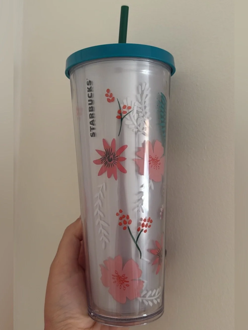 Starbucks Quetzal Bird and Floral Cold Cup Tumbler